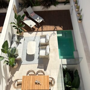 Townhouse with private pool, garage & basement in El Molinar- Portixol